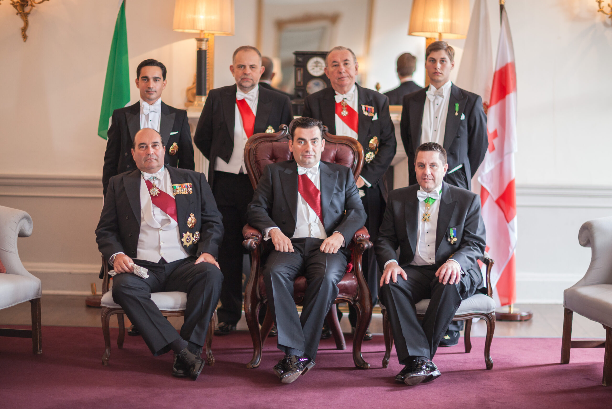 H.R.H. Prince Davit of Georgia with Members Order Eagle of Georgia